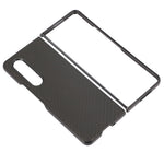 Til Samsung Galaxy Z Fold4 5G Anti-drop Telefoncover Kulfibertekstur Cover PU Læderbelagt PC Mobiltelefon Beskyttelsescover
