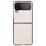 Samsung Galaxy Z Flip4 5G Glitter Skin Skyddande Skal PU Läderbelagd PC Halkfri Stötsäkert Skyddande mobilskal