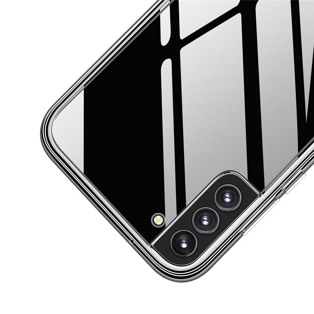 MOFI For Samsung Galaxy S22 5G HD Transparent Anti-dust Shockproof Soft TPU Cell Phone Case Protective Phone Shell