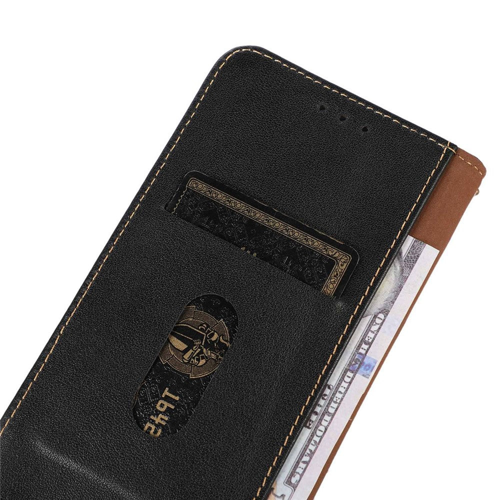 KHAZNEH Til Samsung Galaxy Xcover 6 Pro Nappa Tekstur Ægte Koskind Læder Pung Telefoncover Automatisk Lukkende Magnetisk Støttefod Cover