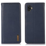 KHAZNEH Til Samsung Galaxy Xcover 6 Pro Nappa Tekstur Ægte Koskind Læder Pung Telefoncover Automatisk Lukkende Magnetisk Støttefod Cover