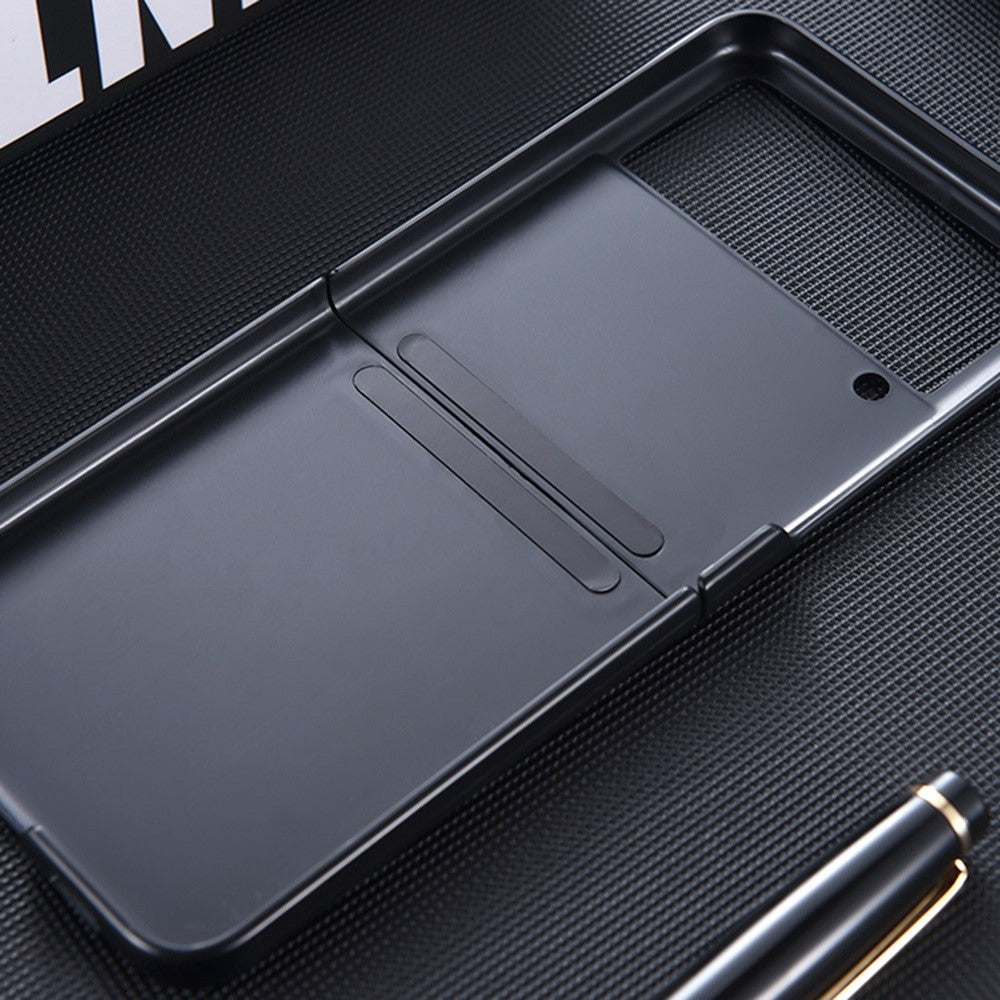 For Samsung Galaxy Z Flip4 5G Nylon Texture Anti-scratch PU Leather Coated PC Protective Phone Case