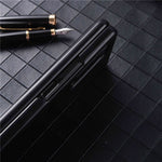 For Samsung Galaxy Z Fold4 5G Scratch-resistant Textured PU Leather Coated PC Anti-fall Cell Phone Case