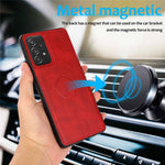 For Samsung Galaxy A33 5G Detachable 2-in-1 PU Leather Stand Wallet Phone Case with Wrist Strap