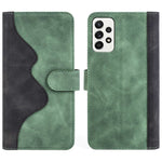 Til Samsung Galaxy A52 4G/A52 5G/A52s 5G PU Læder Stand Flip Cover Blødt Indvendigt TPU Anti-ridse Farve Splejse Pung Etui