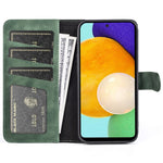 Til Samsung Galaxy A52 4G/A52 5G/A52s 5G PU Læder Stand Flip Cover Blødt Indvendigt TPU Anti-ridse Farve Splejse Pung Etui