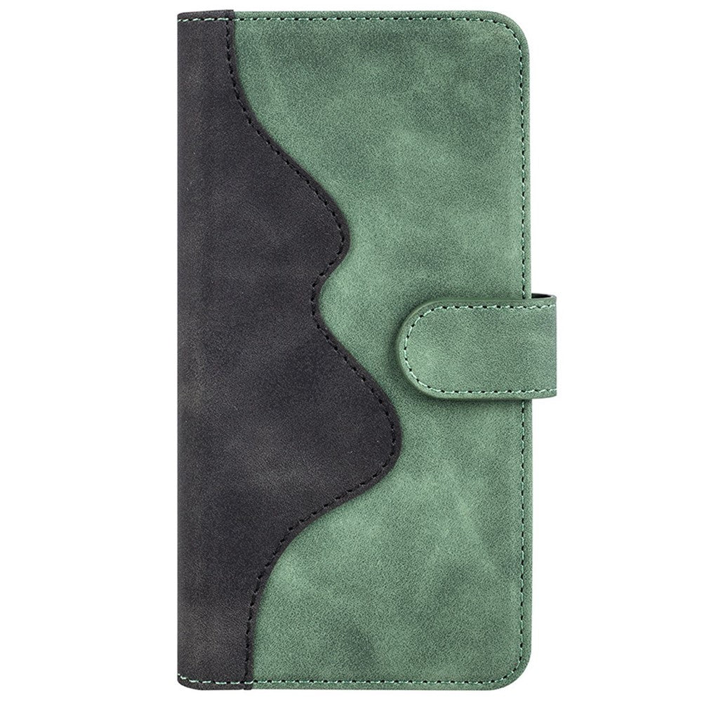 Til Samsung Galaxy A52 4G/A52 5G/A52s 5G PU Læder Stand Flip Cover Blødt Indvendigt TPU Anti-ridse Farve Splejse Pung Etui