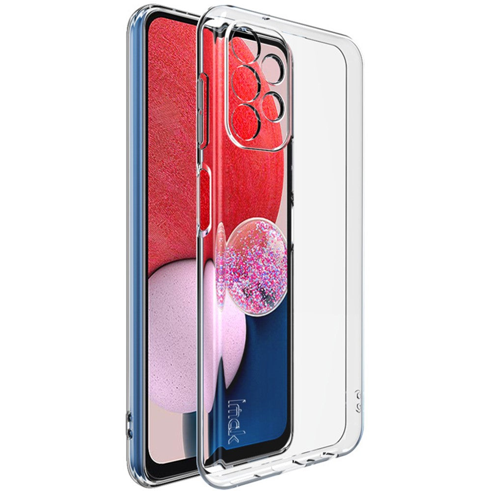 IMAK UX-5-serien til Samsung Galaxy A13 4G, fald- og stødabsorberende etui i blød TPU, gennemsigtig bagside med kamerabeskyttelse