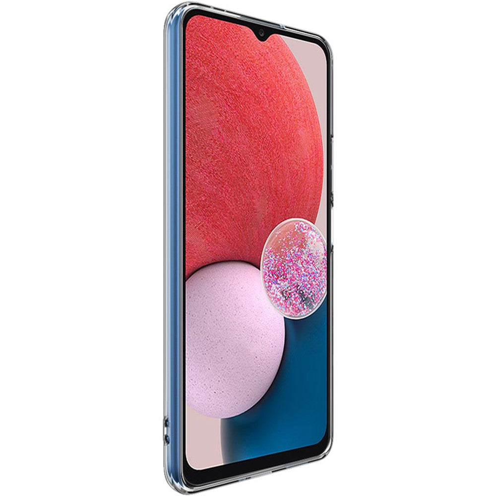 IMAK UX-5-serien til Samsung Galaxy A13 4G, fald- og stødabsorberende etui i blød TPU, gennemsigtig bagside med kamerabeskyttelse