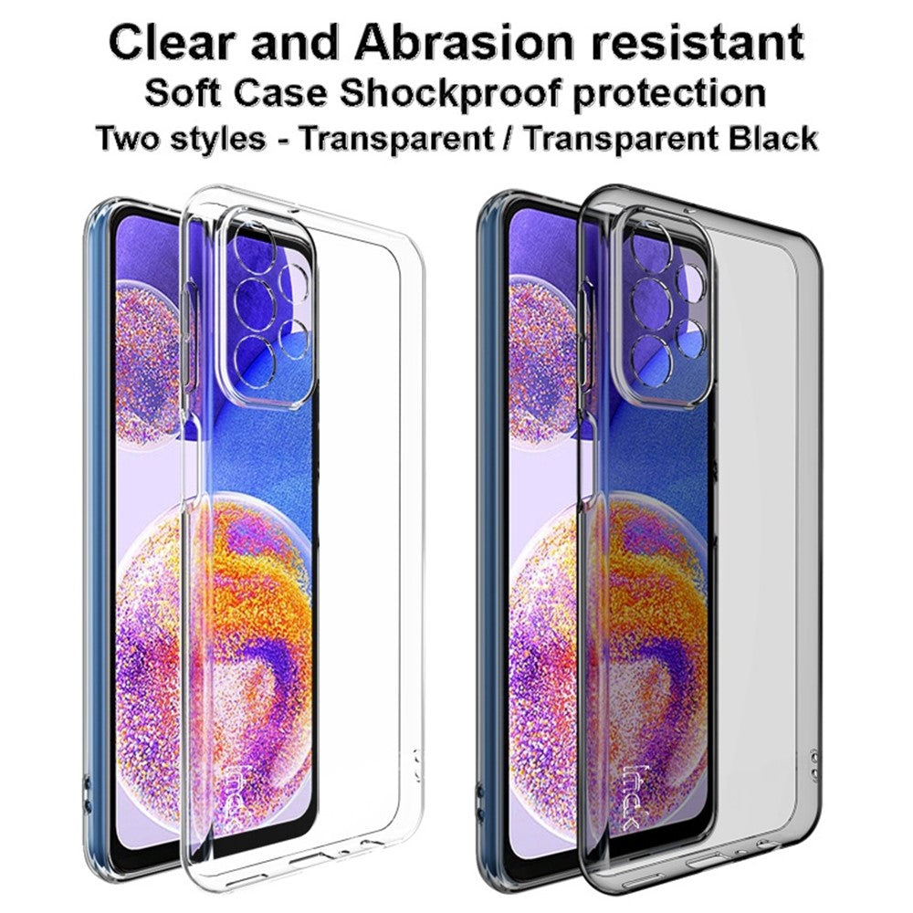 IMAK UX-5-serien för Samsung Galaxy A23 5G (Global version) / 4G, slitstarkt skyddande mjukt TPU-mobilskal med baksida och kameraskydd