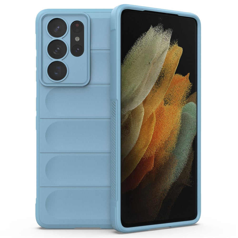 Rugged Phone Case for Samsung Galaxy S21 Ultra 5G, Anti-drop Protection Precise Cutout TPU Cover