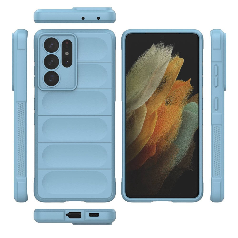 Robust mobilskal för Samsung Galaxy S21 Ultra 5G, fallskyddande TPU-skal med precisa utskärningar