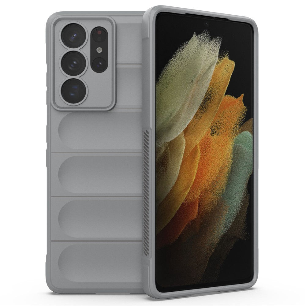 Robust mobilskal för Samsung Galaxy S21 Ultra 5G, fallskyddande TPU-skal med precisa utskärningar