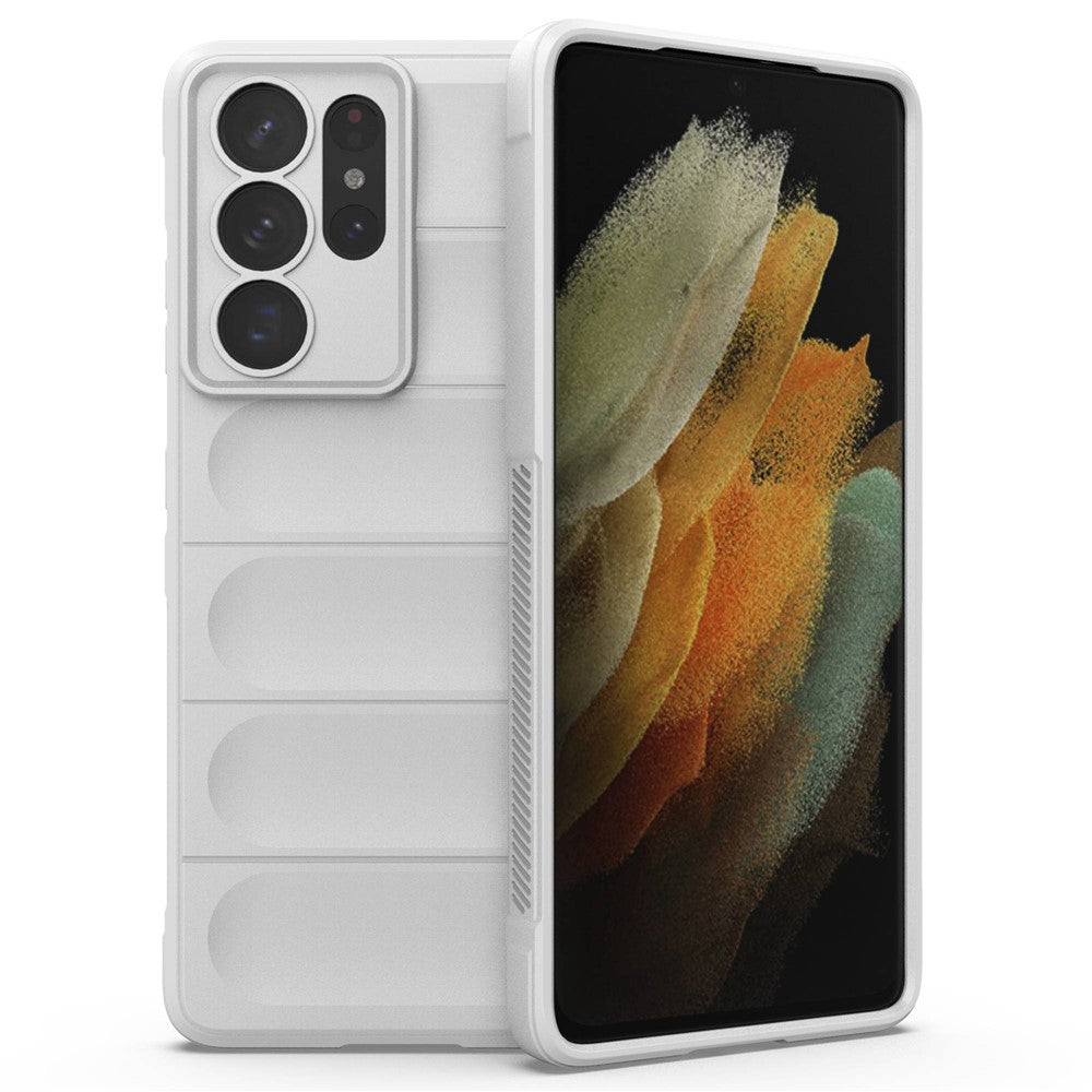 Robust mobilskal för Samsung Galaxy S21 Ultra 5G, fallskyddande TPU-skal med precisa utskärningar