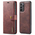 DG.MING for Samsung Galaxy A23 5G (Global Version) / 4G Split Leather Stand Folio Cover Magnetic Closure Detachable 2-in-1 Flip Wallet Case