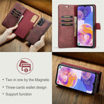 DG.MING for Samsung Galaxy A23 5G (Global Version) / 4G Split Leather Stand Folio Cover Magnetic Closure Detachable 2-in-1 Flip Wallet Case