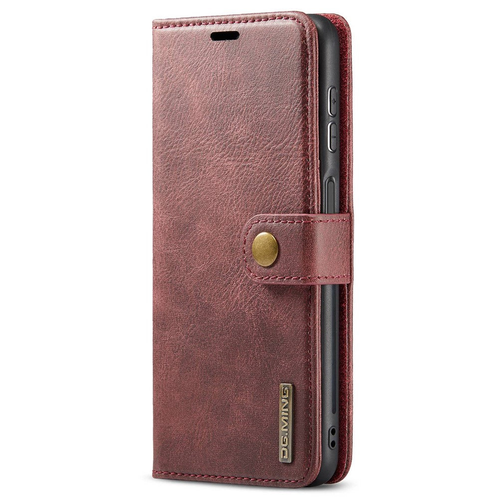 DG.MING for Samsung Galaxy A23 5G (Global Version) / 4G Split Leather Stand Folio Cover Magnetic Closure Detachable 2-in-1 Flip Wallet Case