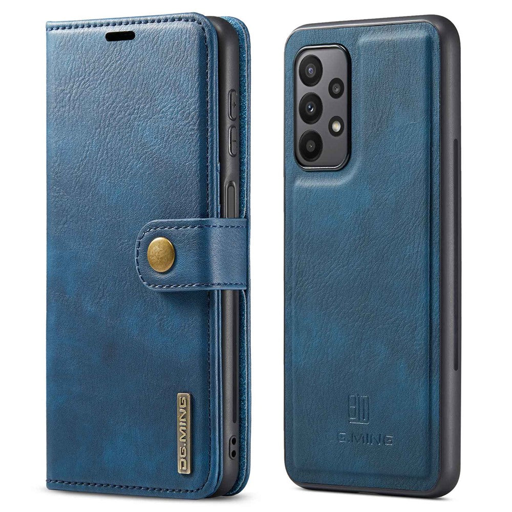 DG.MING for Samsung Galaxy A23 5G (Global Version) / 4G Split Leather Stand Folio Cover Magnetic Closure Detachable 2-in-1 Flip Wallet Case