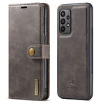 DG.MING for Samsung Galaxy A23 5G (Global Version) / 4G Split Leather Stand Folio Cover Magnetic Closure Detachable 2-in-1 Flip Wallet Case