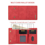 DG.MING M1 Series for Samsung Galaxy A23 5G (Global Version) / 4G Detachable 2-in-1 Wallet Style Wear-resistant Support Wireless Charging Cell Phone Case