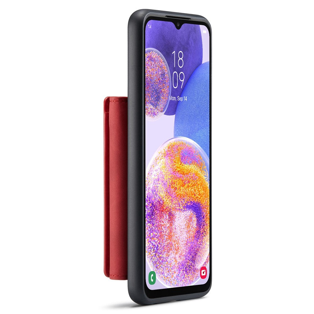 DG.MING M1 Series for Samsung Galaxy A23 5G (Global Version) / 4G Detachable 2-in-1 Wallet Style Wear-resistant Support Wireless Charging Cell Phone Case