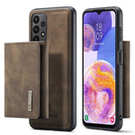 DG.MING M1 Series for Samsung Galaxy A23 5G (Global Version) / 4G Detachable 2-in-1 Wallet Style Wear-resistant Support Wireless Charging Cell Phone Case