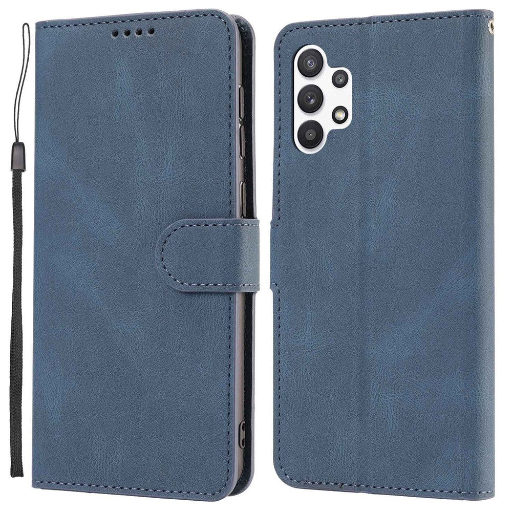 Samsung Galaxy A13 4G / 5G / A04s 4G (164,7 mm) PU-läder plånboksfodral med stativ och handledsrem