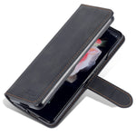 AZNS For Samsung Galaxy Z Fold4 5G PU Leather Wallet Case Magnetic Closure Stand Flip Protective Phone Cover