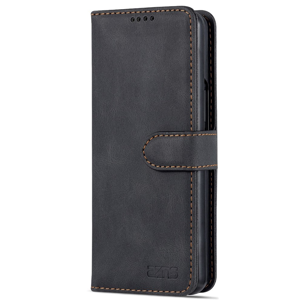 AZNS For Samsung Galaxy Z Fold4 5G PU Leather Wallet Case Magnetic Closure Stand Flip Protective Phone Cover