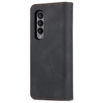 AZNS For Samsung Galaxy Z Fold4 5G PU Leather Wallet Case Magnetic Closure Stand Flip Protective Phone Cover