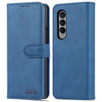 AZNS For Samsung Galaxy Z Fold4 5G PU Leather Wallet Case Magnetic Closure Stand Flip Protective Phone Cover