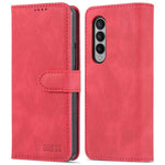 AZNS For Samsung Galaxy Z Fold4 5G PU Leather Wallet Case Magnetic Closure Stand Flip Protective Phone Cover