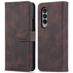 AZNS For Samsung Galaxy Z Fold4 5G PU Leather Wallet Case Magnetic Closure Stand Flip Protective Phone Cover