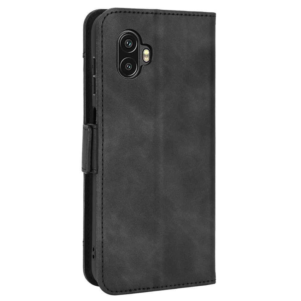 For Samsung Galaxy Xcover6 Pro 5G PU Leather Wear-resistant Phone Case Wallet Stand Cover Shell with Multiple Card Slots