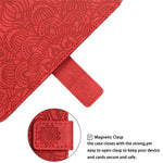 For Samsung Galaxy A13 4G Mandala Flower Imprinted Shockproof Phone Case PU Leather Stand Wallet Phone Shell