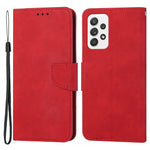 Til Samsung Galaxy A23 5G (Global Version) / 4G Ensfarvet Stødsikkert Læder Telefoncover med Stander Anti-ridse Fuld Beskyttelse Telefoncover