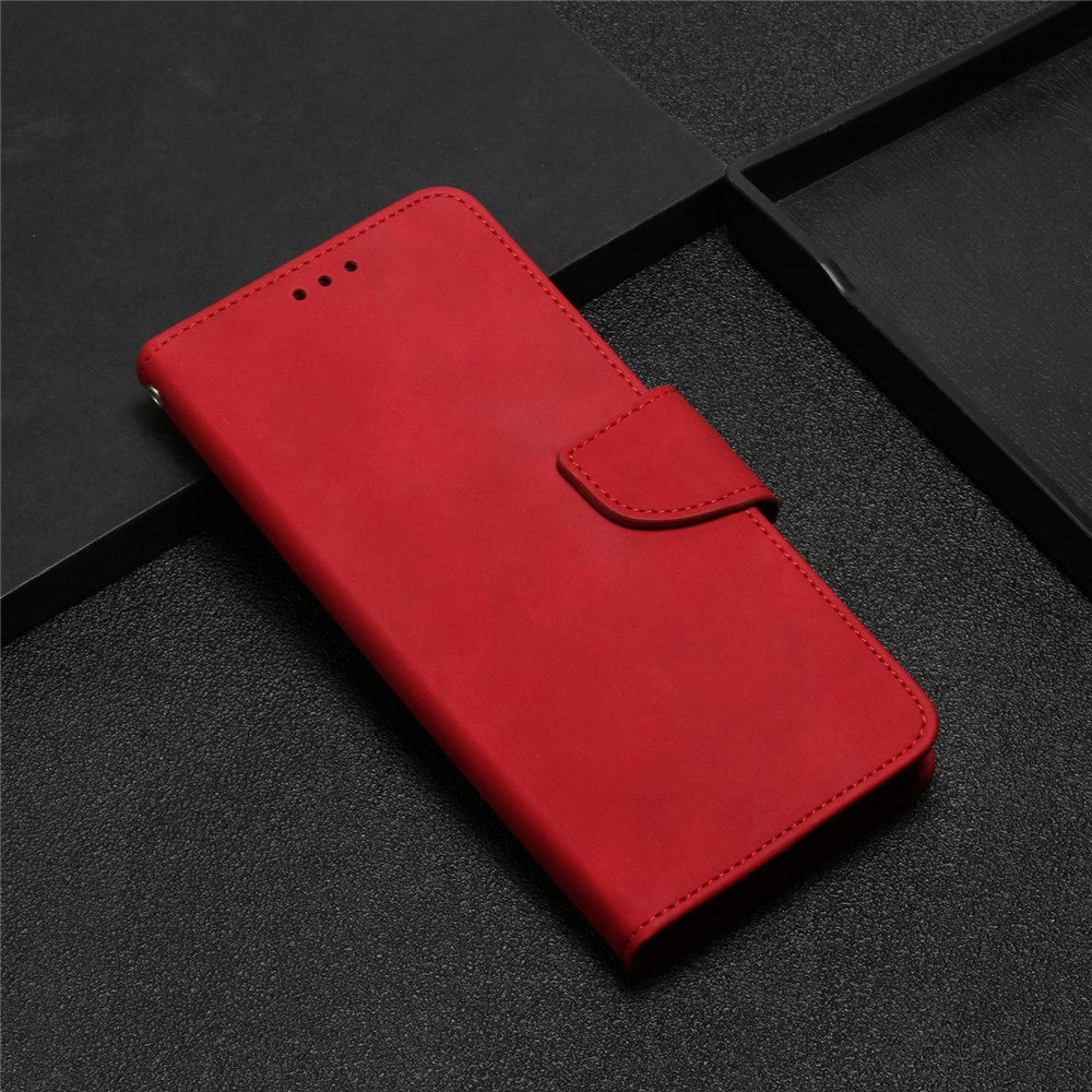 Til Samsung Galaxy A23 5G (Global Version) / 4G Ensfarvet Stødsikkert Læder Telefoncover med Stander Anti-ridse Fuld Beskyttelse Telefoncover