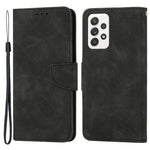 Til Samsung Galaxy A23 5G (Global Version) / 4G Ensfarvet Stødsikkert Læder Telefoncover med Stander Anti-ridse Fuld Beskyttelse Telefoncover