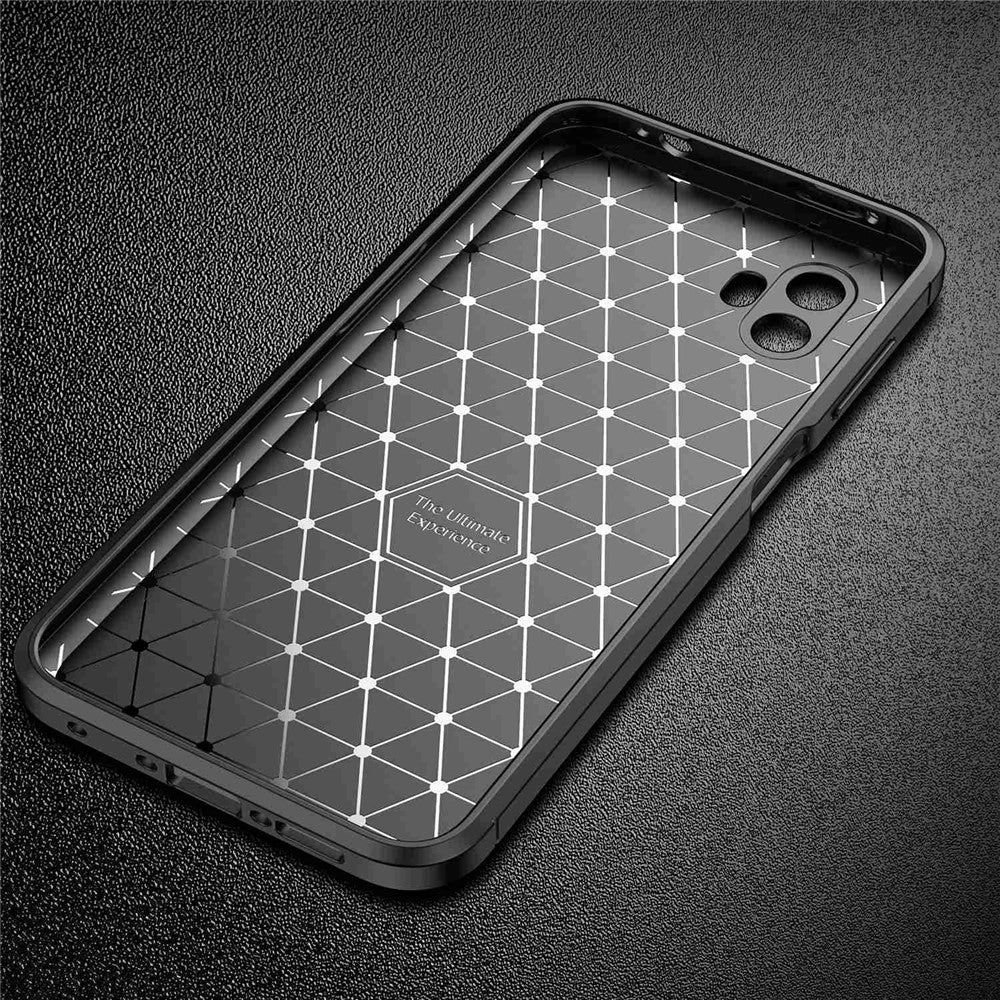 Til Samsung Galaxy Xcover 6 Pro 5G cover – kulfibertekstur, ridsefast, blød TPU, stødsikker bagskal
