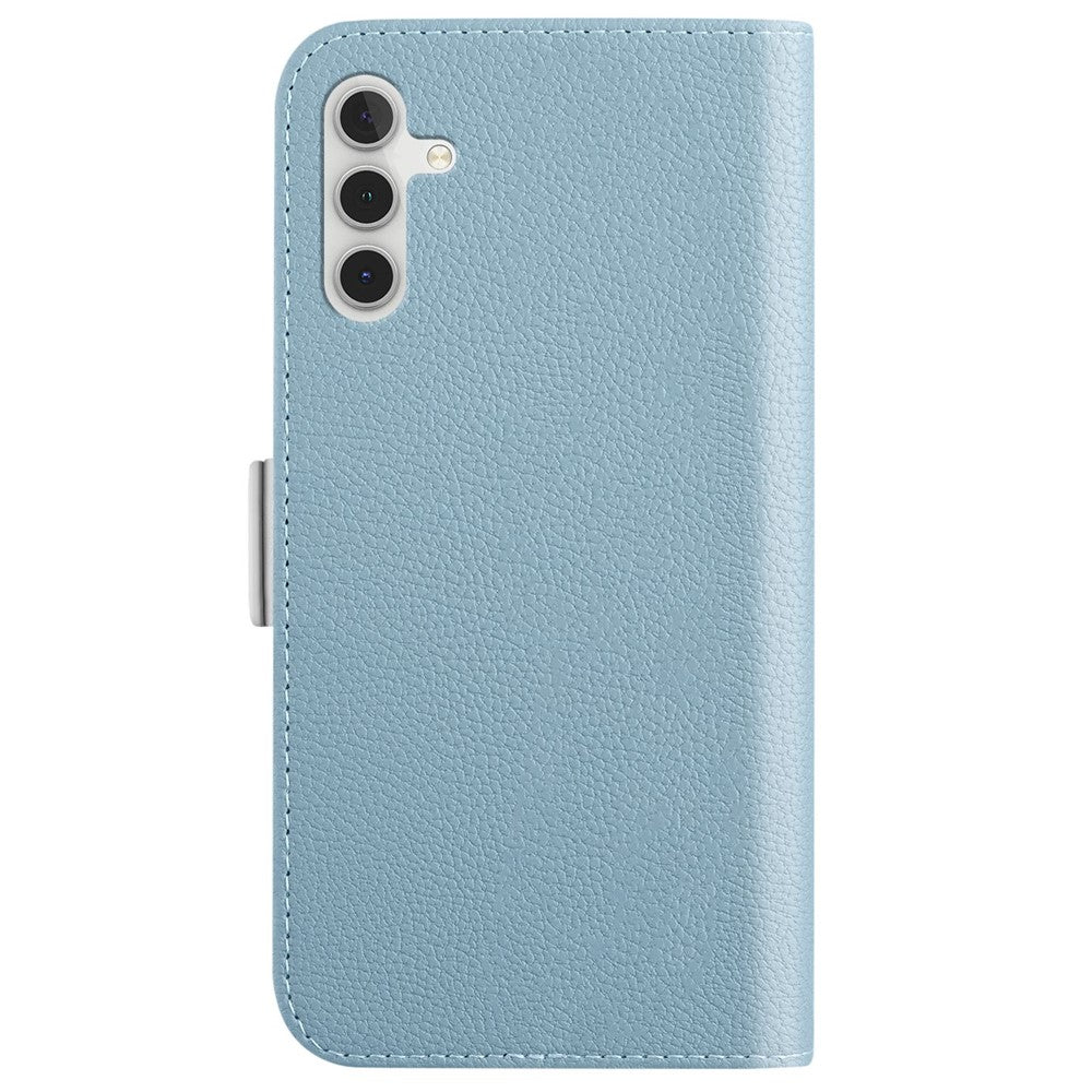 Samsung Galaxy A13 4G / 5G / A04s 4G (164,7 mm) Godisfärgad Litchitextur Stötsäkert Läderfodral Reptåligt Plånboksfodral