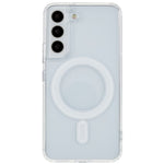Samsung Galaxy S22+ 5G-cover i hård akryl og blød TPU, ridsefast, gennemsigtigt magnetcover