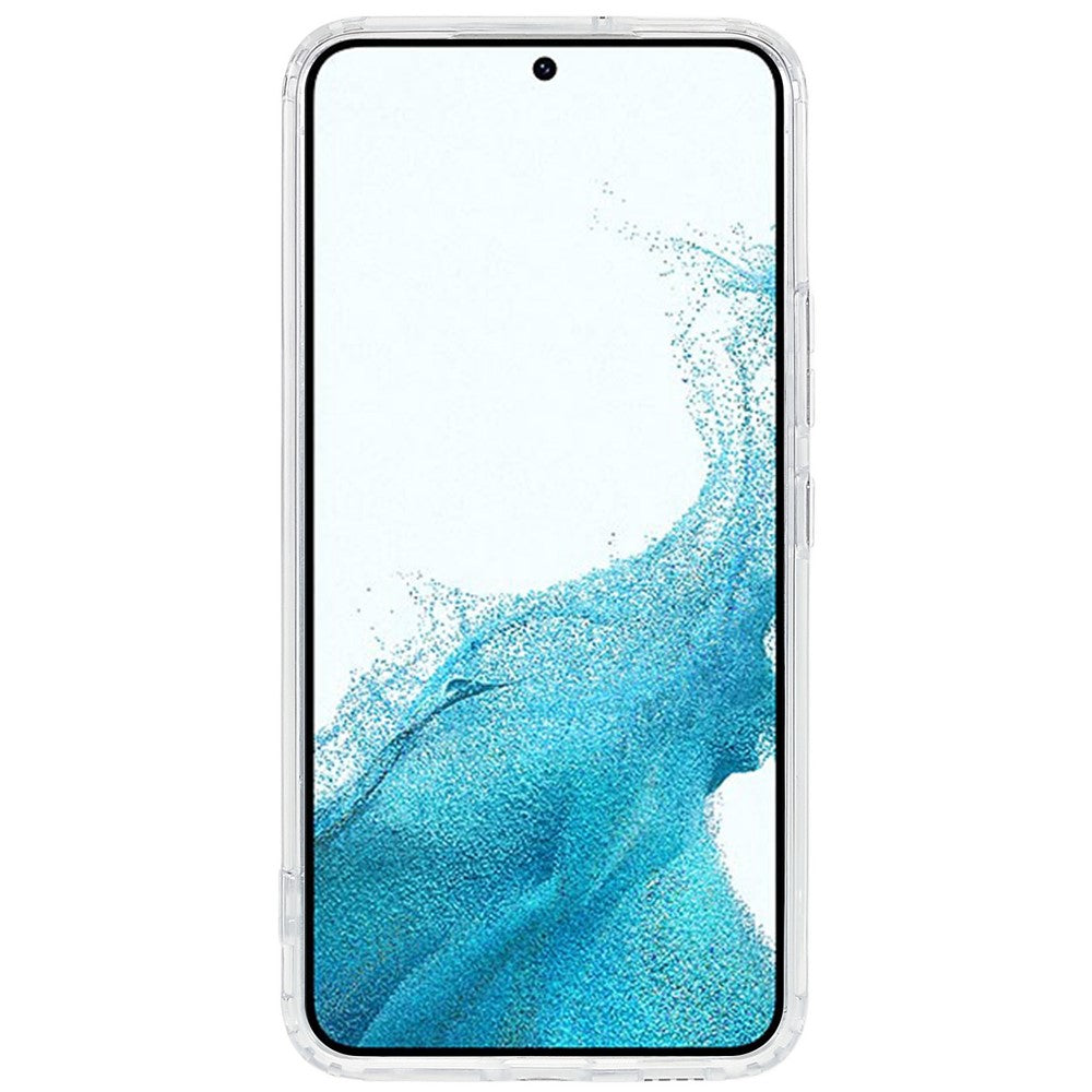 Samsung Galaxy S22+ 5G-cover i hård akryl og blød TPU, ridsefast, gennemsigtigt magnetcover