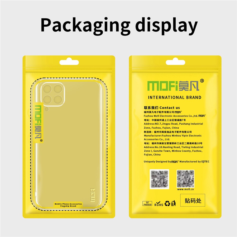 MOFI til Samsung Galaxy M33 5G (global version) krystalklar telefon TPU-etui ridsefast mobiltelefoncover