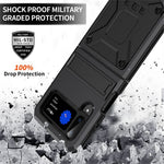 For Samsung Galaxy Z Flip3 5G Dust-proof Drop-proof Phone Case Metal + Silicone + PC Cover with Magnetic Kickstand