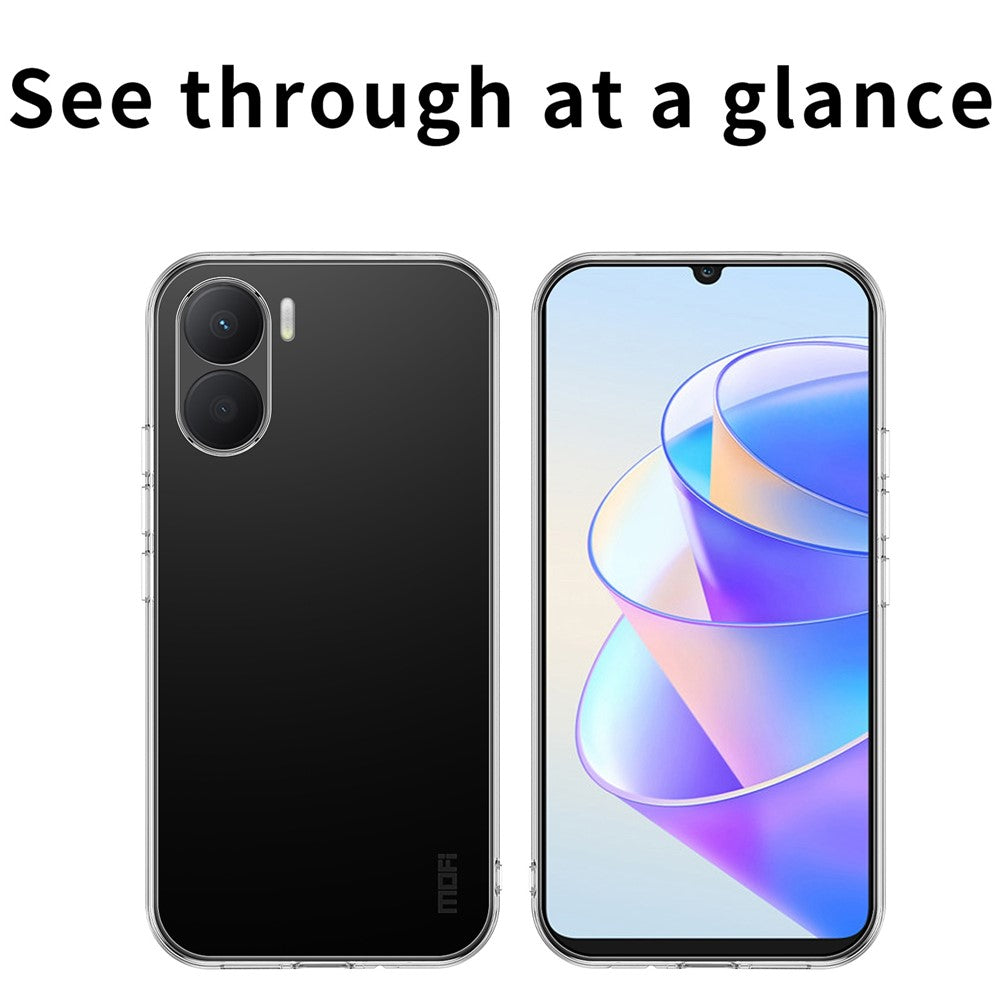 MOFI For Honor Play 40 Plus 5G Transparent Phone Case Scratch-resistant Flexible TPU Protective Cover