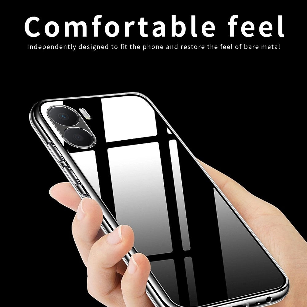MOFI For Honor Play 40 Plus 5G Transparent Phone Case Scratch-resistant Flexible TPU Protective Cover