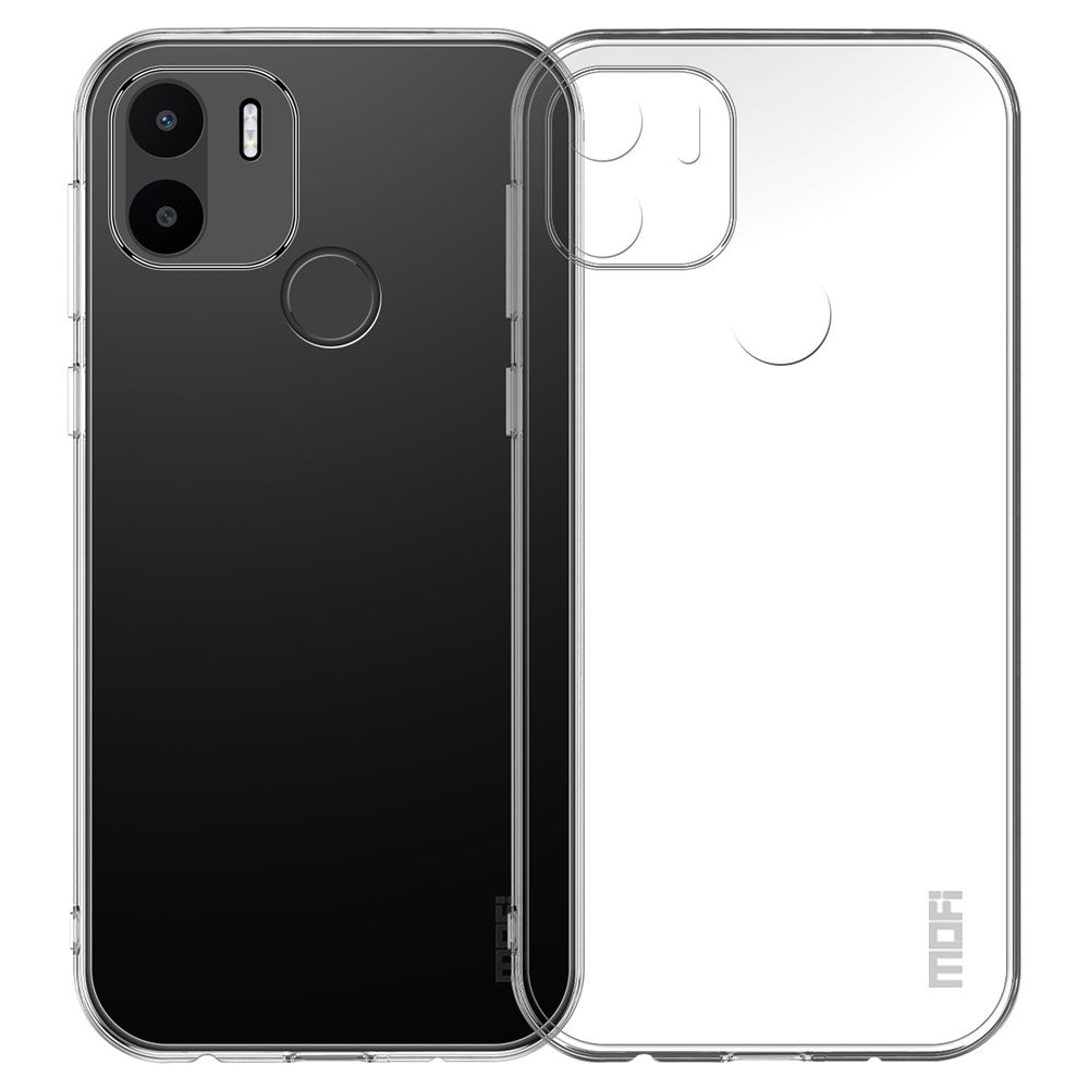 MOFI Back Shell for Xiaomi Redmi A1+ 4G / A2+ 4G / Poco C50 4G , Transparent Phone Case Anti-collision TPU Protective Cover