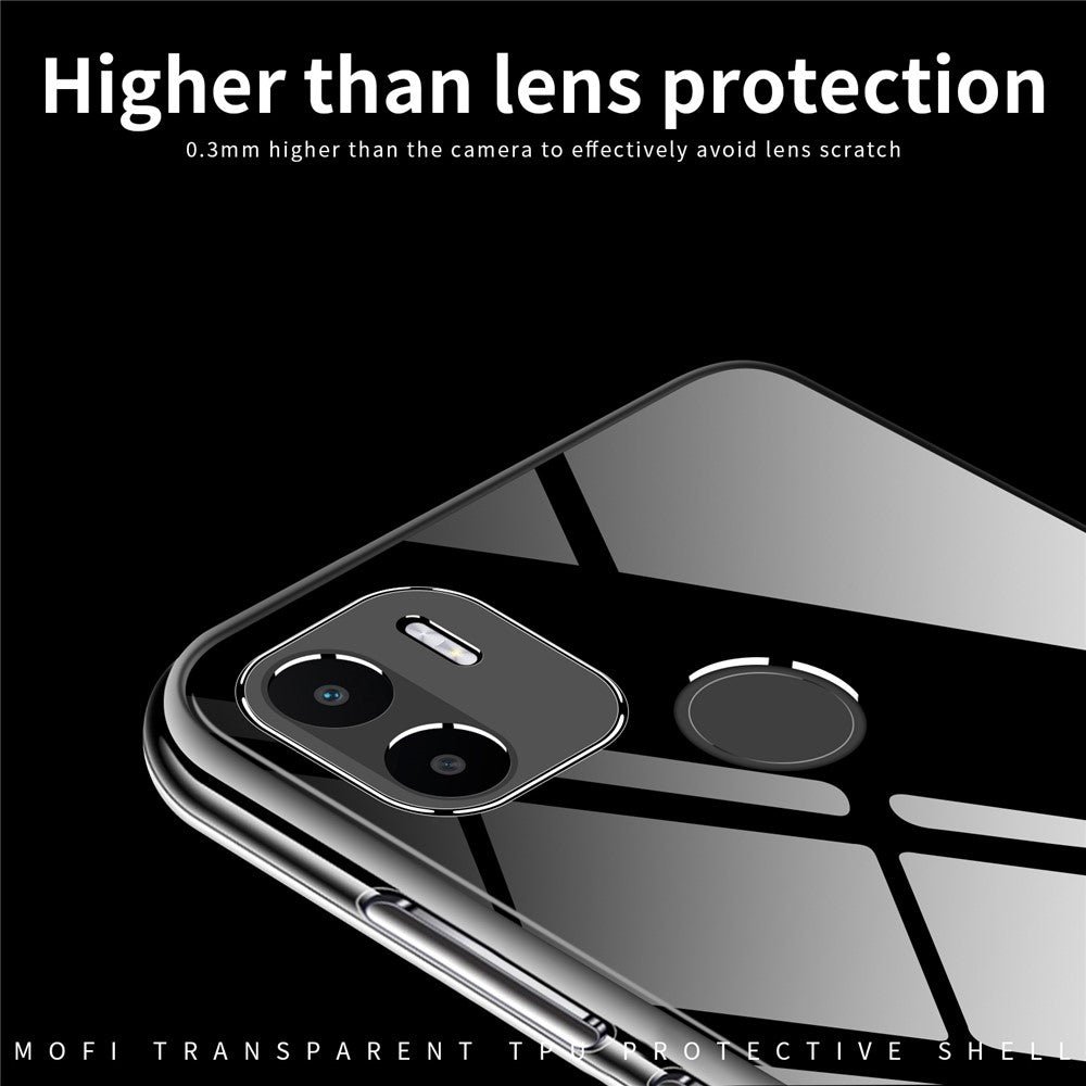 MOFI Back Shell for Xiaomi Redmi A1+ 4G / A2+ 4G / Poco C50 4G , Transparent Phone Case Anti-collision TPU Protective Cover