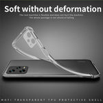 MOFI Bakskal för Xiaomi Redmi Note 12 Pro 5G, Reptåligt Transparent mobilskal TPU Skyddande Skal