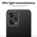 MOFI Bakskal för Xiaomi Redmi Note 12 Pro 5G, Reptåligt Transparent mobilskal TPU Skyddande Skal